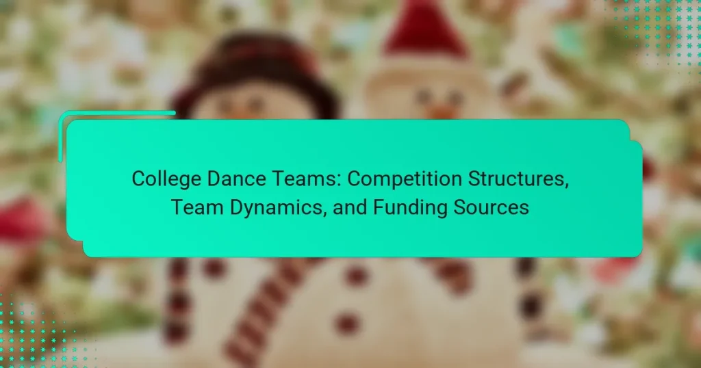 College Dance Teams: Competition Structures, Team Dynamics, and Funding Sources