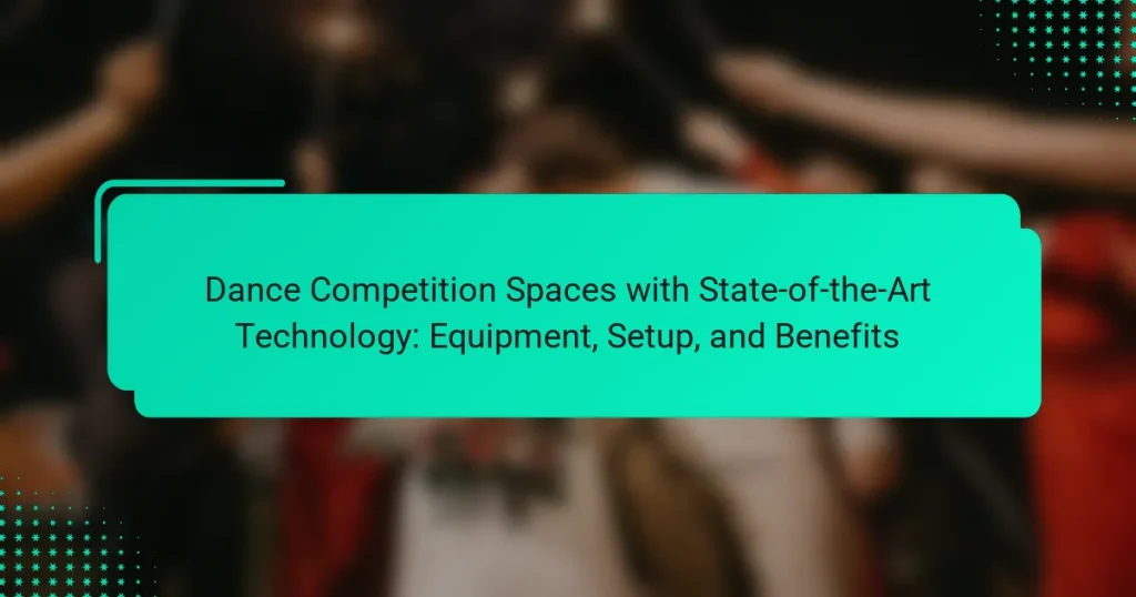 Dance Competition Spaces with State-of-the-Art Technology: Equipment, Setup, and Benefits