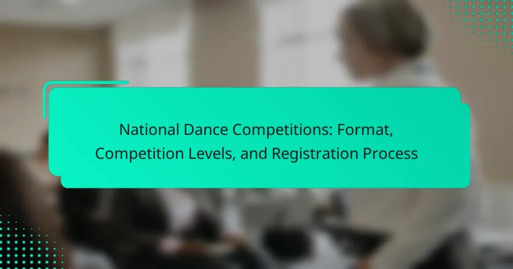 National Dance Competitions: Format, Competition Levels, and Registration Process